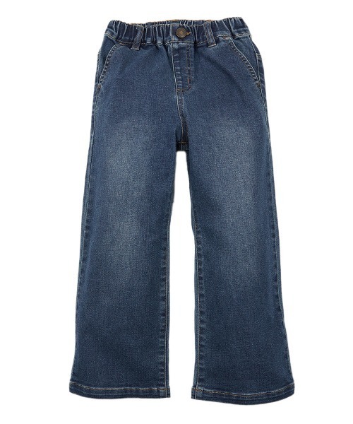 devirock（デビロック）の「楽デニム ワイドデニムパンツ（デニムパンツ・キッズ・ブルー系その他/サックスブルー/ワンウォッシュ/ネイビー・110cm/150cm/160cm/140cm/120cm/100cm/130cm）」の12枚目の写真