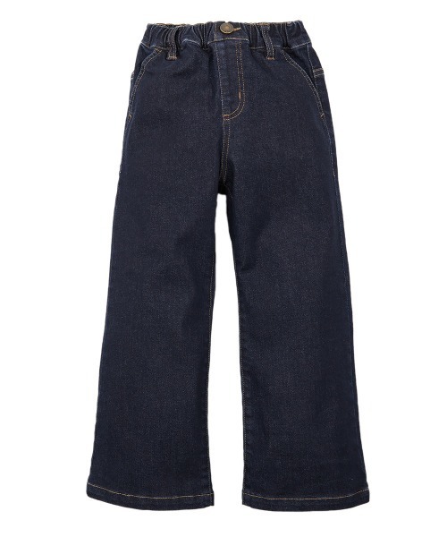 devirock（デビロック）の「楽デニム ワイドデニムパンツ（デニムパンツ・キッズ・ブルー系その他/サックスブルー/ワンウォッシュ/ネイビー・110cm/150cm/160cm/140cm/120cm/100cm/130cm）」の15枚目の写真