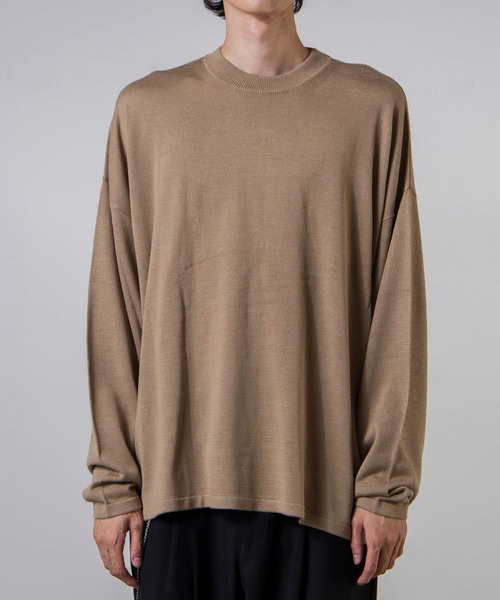 WEGO（ウィゴー）の「WEGO/バルーンハイゲージセーター（ニット/セーター・メンズ・ブラック/ベージュ/ブラウン/パープル・MEDIUM/LARGE）」の19枚目の写真