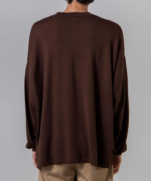 WEGO（ウィゴー）の「WEGO/バルーンハイゲージセーター（ニット/セーター・メンズ・ブラック/ベージュ/ブラウン/パープル・MEDIUM/LARGE）」の22枚目の写真