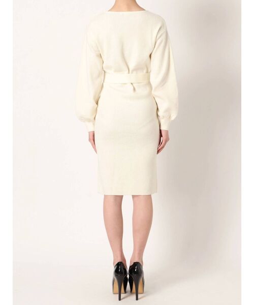 RESEXXY（リゼクシー）の「カシュクールニットワンピース（ワンピース・レディース・ブラック/ブラウン/ピンク/オフホワイト・FREE）」の22枚目の写真