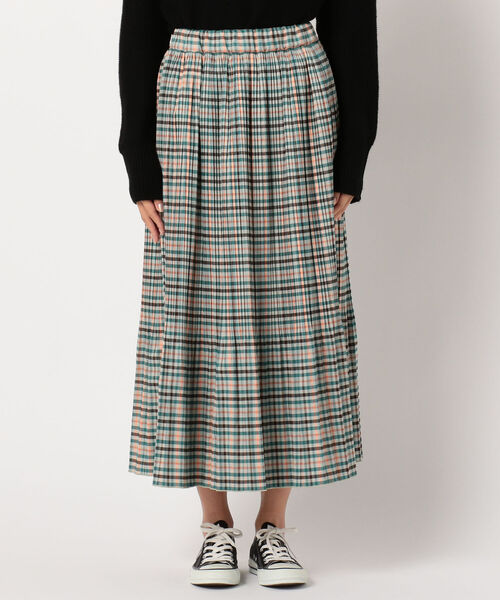 fredy repit(フレディレピ)の「チェックプリーツロングスカート(スカート・レディース・ベージュ系その他/グリーン系その他・36/38)」の9枚目の写真