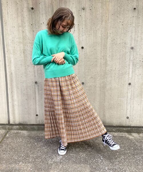 fredy repit(フレディレピ)の「チェックプリーツロングスカート(スカート・レディース・ベージュ系その他/グリーン系その他・36/38)」の13枚目の写真
