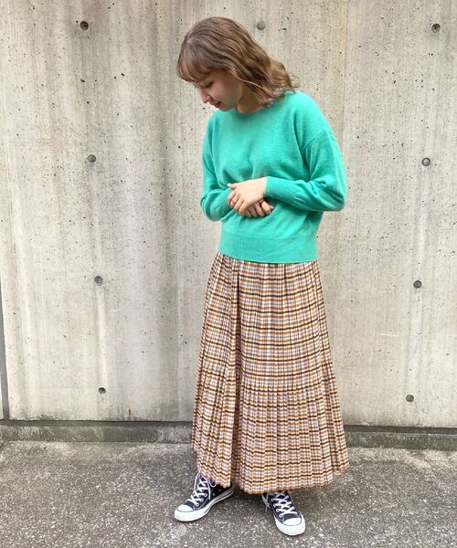 fredy repit(フレディレピ)の「チェックプリーツロングスカート(スカート・レディース・ベージュ系その他/グリーン系その他・36/38)」の11枚目の写真
