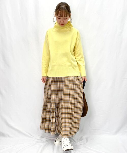 fredy repit(フレディレピ)の「チェックプリーツロングスカート(スカート・レディース・ベージュ系その他/グリーン系その他・36/38)」の5枚目の写真