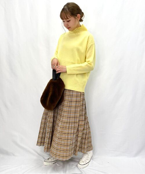 fredy repit(フレディレピ)の「チェックプリーツロングスカート(スカート・レディース・ベージュ系その他/グリーン系その他・36/38)」の8枚目の写真