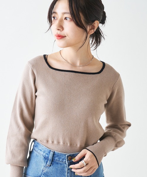 kastane メランジロングリブニット Kastane ニット セーター 「レビュー好評価/WEB限定カラー