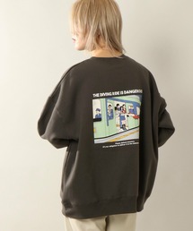 裏起毛コミックプリントスウェット