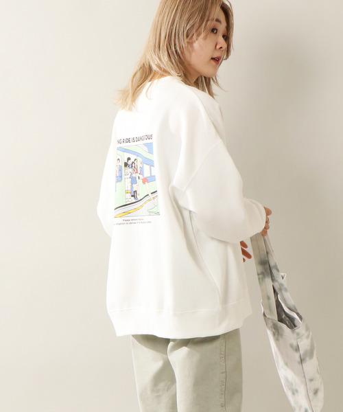 セール】裏起毛コミックプリントスウェット（スウェット）｜notch