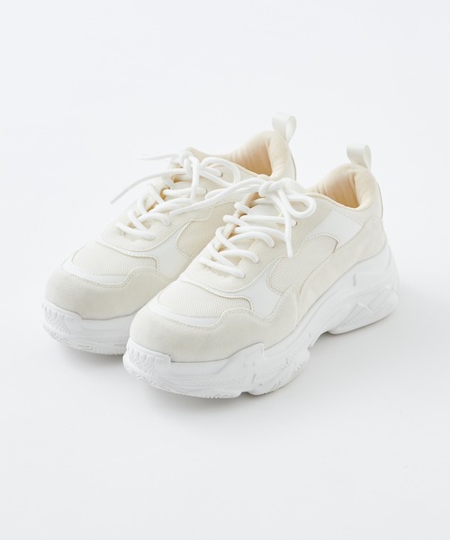 one after another NICE CLAUP（ワンアフターアナザーナイスクラップ）の「厚底スニーカー（スニーカー・レディース・ベージュ/オフホワイト/ピンク系その他・SMALL/MEDIUM/LARGE）」の20枚目の写真