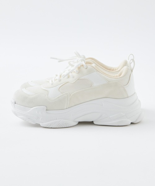 one after another NICE CLAUP（ワンアフターアナザーナイスクラップ）の「厚底スニーカー（スニーカー・レディース・ベージュ/オフホワイト/ピンク系その他・SMALL/MEDIUM/LARGE）」の22枚目の写真