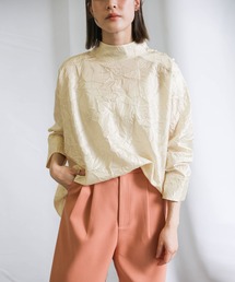 select MOCA | 2021 SS スタンドカラーワッシャーサテンブラウス(シャツ/ブラウス)