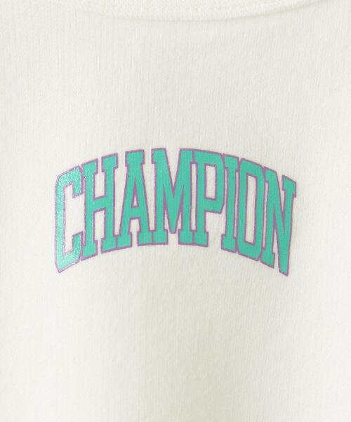 Champion(チャンピオン)の「【キッズ】〔別注〕CHAMPION(チャンピオン)ワイドスウェットプルオーバー(Tシャツ/カットソー・キッズ・グレー/オフホワイト・100cm/120cm/130cm/110cm)」の8枚目の写真