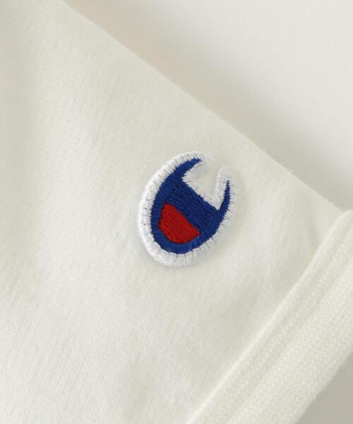 Champion(チャンピオン)の「【キッズ】〔別注〕CHAMPION(チャンピオン)ワイドスウェットプルオーバー(Tシャツ/カットソー・キッズ・グレー/オフホワイト・100cm/120cm/130cm/110cm)」の9枚目の写真