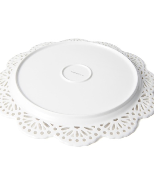 セール】パニエ プレート レース L ホワイト（食器）｜Francfranc