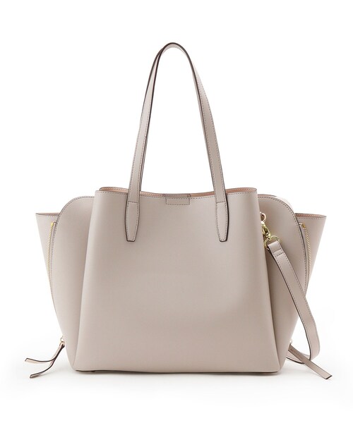 SOUP（スープ）の「◆サイドZIP A4トート（トートバッグ・レディース・ブラック/アイボリー・00）」の7枚目の写真