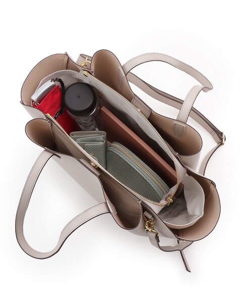 SOUP（スープ）の「◆サイドZIP A4トート（トートバッグ・レディース・ブラック/アイボリー・00）」の9枚目の写真