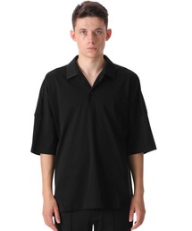 ショートスリーブビッグポロ/TA/CO MIX WARP KNITTING S/S BIG POLO