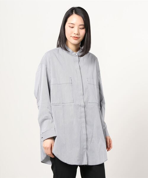 Sugar Rose シュガーローズ ストライプオーバーシャツ シャツ ブラウス Sugar Rose シュガーローズ のファッション通販 Zozotown