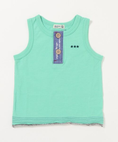 RAGMART(ラグマート)の「スラブ天竺タンクトップ(Tシャツ/カットソー・キッズ・グリーン/ブルー・120cm/130cm/100cm/110cm)」の8枚目の写真