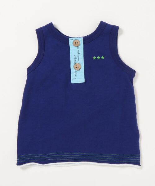 RAGMART(ラグマート)の「スラブ天竺タンクトップ(Tシャツ/カットソー・キッズ・グリーン/ブルー・120cm/130cm/100cm/110cm)」の7枚目の写真