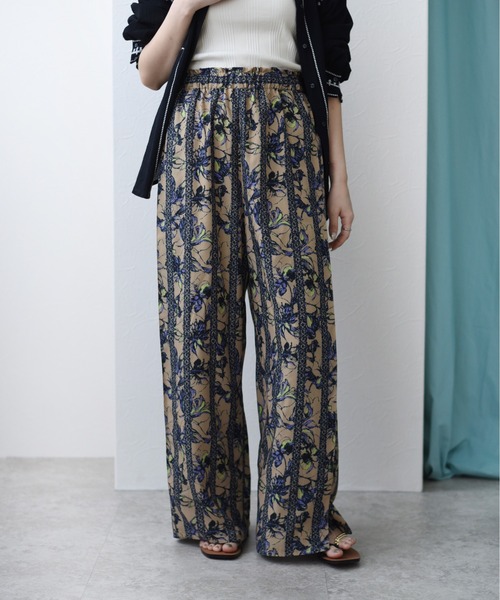 Eimee Law(エイミーロウ)の「アフリカン更紗プリント リラックスパンツ(その他パンツ)」|キャメル