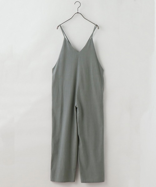 frames RAY CASSIN（フレームスレイカズン）の「【ZOZO限定】コットンリネンオールインワン（つなぎ/オールインワン・レディース・ブルー/オフホワイト/スミクロ・FREE）」の13枚目の写真