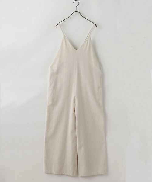 frames RAY CASSIN（フレームスレイカズン）の「【ZOZO限定】コットンリネンオールインワン（つなぎ/オールインワン・レディース・ブルー/オフホワイト/スミクロ・FREE）」の15枚目の写真