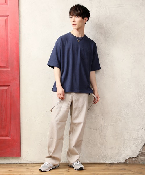 TopIsm（トップイズム）の「【2021】 サスペンダー付コットンワイドパンツ（チノパンツ・メンズ・ブラック/ライトグレー/ベージュ/モカ・M/L）」の11枚目の写真