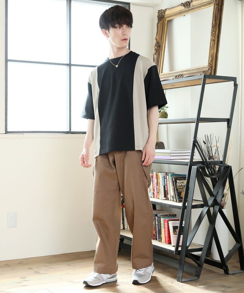 TopIsm（トップイズム）の「【2021】 サスペンダー付コットンワイドパンツ（チノパンツ・メンズ・ブラック/ライトグレー/ベージュ/モカ・M/L）」の12枚目の写真