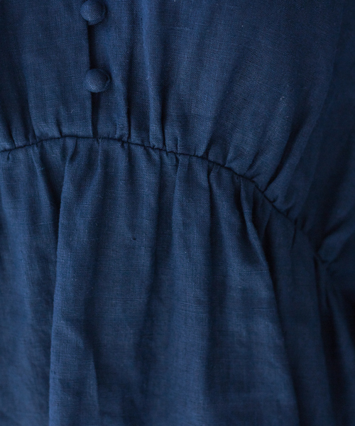 qualite(カリテ)の「【WEB・一部店舗限定】リネンボリュームブラウス(シャツ/ブラウス・レディース・ベージュ/ネイビー/イエロー/ライラック・フリー)」の13枚目の写真