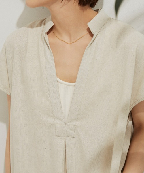 Auntie Rosa Holiday（アンティローザホリデー）の「綿麻カフタンロングワンピース（ワンピース・レディース・ブラック/グリーン/アイボリー・FREE）」の14枚目の写真