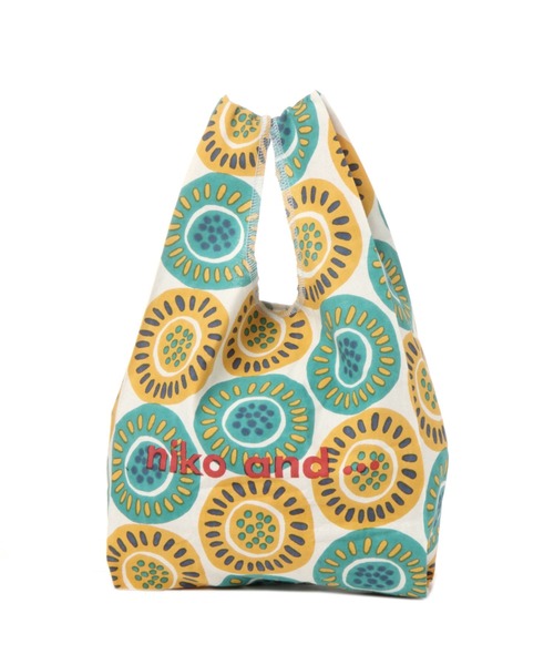 niko and...(ニコアンド)の「オリジナルアフリカン柄エコバッグS(エコバッグ/サブバッグ・レディース・レッド/ブルー/セージグリーン/ライトイエロー・0)」の3枚目の写真