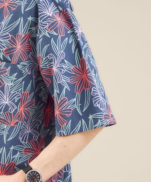 reyn spooner（レインスプーナー）の「OLT 別注 [ レインスプーナー ] reyn spooner チャイナボタン 半袖 シャツ（シャツ/ブラウス・メンズ・ダークグレー/コバルトブルー・S/M/L/XL）」の14枚目の写真