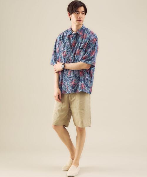 reyn spooner（レインスプーナー）の「OLT 別注 [ レインスプーナー ] reyn spooner チャイナボタン 半袖 シャツ（シャツ/ブラウス・メンズ・ダークグレー/コバルトブルー・S/M/L/XL）」の6枚目の写真