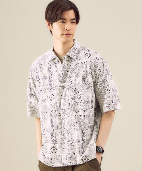 reyn spooner（レインスプーナー）の「OLT 別注 [ レインスプーナー ] reyn spooner チャイナボタン 半袖 シャツ（シャツ/ブラウス・メンズ・ダークグレー/コバルトブルー・S/M/L/XL）」の15枚目の写真