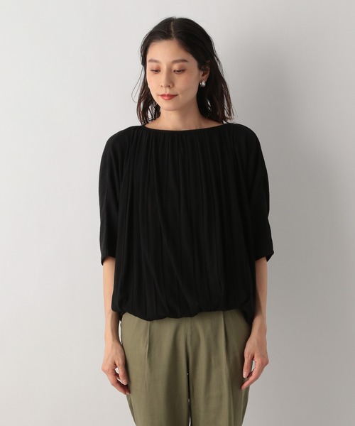 LEPSIM（レプシィム）の「ハリヌキリブドルマンプルオーバー　936283（Tシャツ/カットソー・レディース・ブラック/レッド/グリーン/アイボリー・FREE）」の9枚目の写真