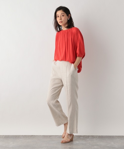 LEPSIM（レプシィム）の「ハリヌキリブドルマンプルオーバー　936283（Tシャツ/カットソー・レディース・ブラック/レッド/グリーン/アイボリー・FREE）」の8枚目の写真