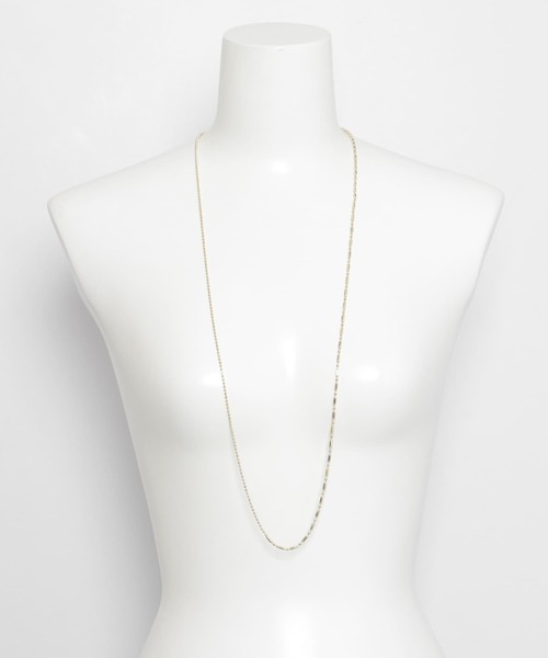 KBF+（ケービーエフプラス）の「KBF+　2WAYロングチェーンネックレス（ネックレス・レディース・シルバー/ゴールド・ONE）」の8枚目の写真