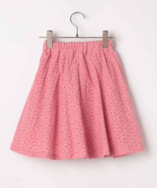 b・ROOM（ビールーム）の「コットンレースタックスカート（スカート・キッズ・オフホワイト/ラベンダー/エメラルド/ピンク・130cm/90cm/110cm/120cm/100cm）」の7枚目の写真