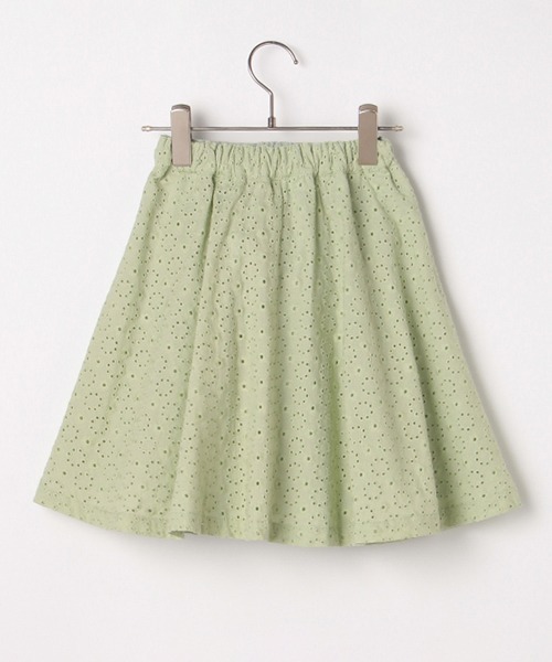 b・ROOM（ビールーム）の「コットンレースタックスカート（スカート・キッズ・オフホワイト/ラベンダー/エメラルド/ピンク・130cm/90cm/110cm/120cm/100cm）」の8枚目の写真