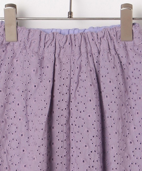 b・ROOM（ビールーム）の「コットンレースタックスカート（スカート・キッズ・オフホワイト/ラベンダー/エメラルド/ピンク・130cm/90cm/110cm/120cm/100cm）」の10枚目の写真