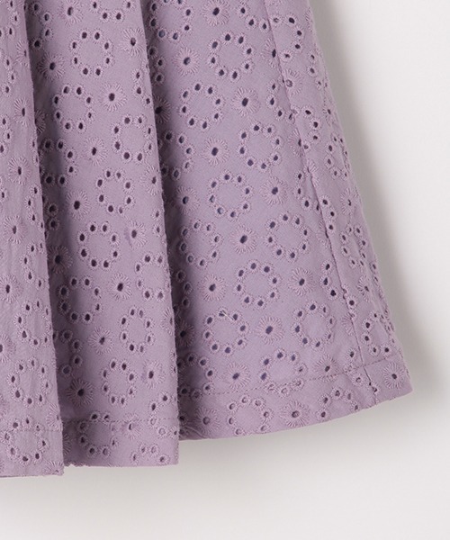 b・ROOM（ビールーム）の「コットンレースタックスカート（スカート・キッズ・オフホワイト/ラベンダー/エメラルド/ピンク・130cm/90cm/110cm/120cm/100cm）」の11枚目の写真