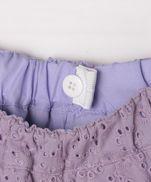 b・ROOM（ビールーム）の「コットンレースタックスカート（スカート・キッズ・オフホワイト/ラベンダー/エメラルド/ピンク・130cm/90cm/110cm/120cm/100cm）」の12枚目の写真