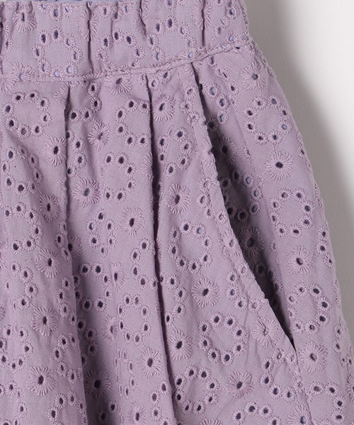 b・ROOM（ビールーム）の「コットンレースタックスカート（スカート・キッズ・オフホワイト/ラベンダー/エメラルド/ピンク・130cm/90cm/110cm/120cm/100cm）」の13枚目の写真