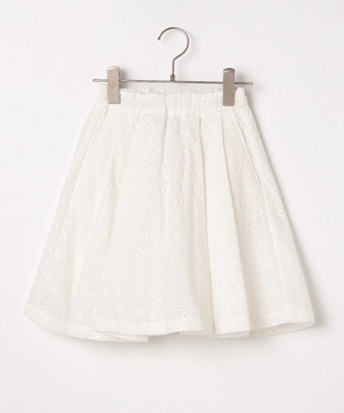 b・ROOM（ビールーム）の「コットンレースタックスカート（スカート・キッズ・オフホワイト/ラベンダー/エメラルド/ピンク・130cm/90cm/110cm/120cm/100cm）」の21枚目の写真