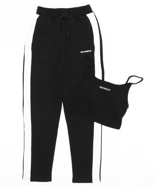 Qussio(クーシオ)の「【QUSSIO/クーシオ】ロゴブラトップセット(その他パンツ・レディース・ブラック・FREE)」の1枚目の写真