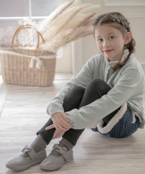 Catherine Cottage（キャサリンコテージ）の「販売しない　コットンリボンシューズ（スリッポン・キッズ・ブラック/ネイビー/ベビーピンク/ライラック/スモークピンク/グレー/ベージュ/ベージュ系1/ブルー系1・22/20/18/17/19/21）」の20枚目の写真