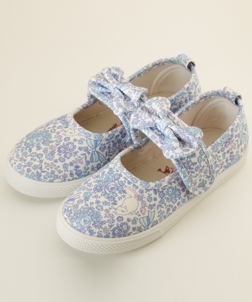 Catherine Cottage（キャサリンコテージ）の「販売しない　コットンリボンシューズ（スリッポン・キッズ・ブラック/ネイビー/ベビーピンク/ライラック/スモークピンク/グレー/ベージュ/ベージュ系1/ブルー系1・22/20/18/17/19/21）」の22枚目の写真