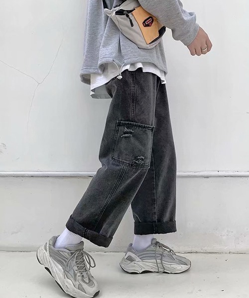 neos（ネオス）の「【neos -addictive design-】ルーズシルエット セミワイド ペインター デニム パンツ（デニムパンツ・メンズ・ブルー/ブラック・LARGE/MEDIUM/X-LARGE）」の7枚目の写真